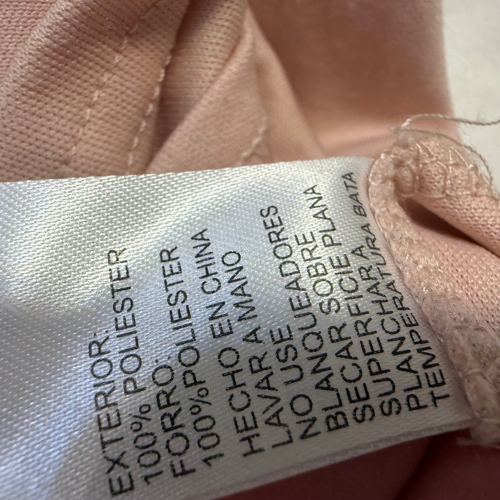 GIANNI BINl Rose Gold Sequin Wavy Lace Shift Dress‎ Size L Cocktail Party - Picture 12 of 12